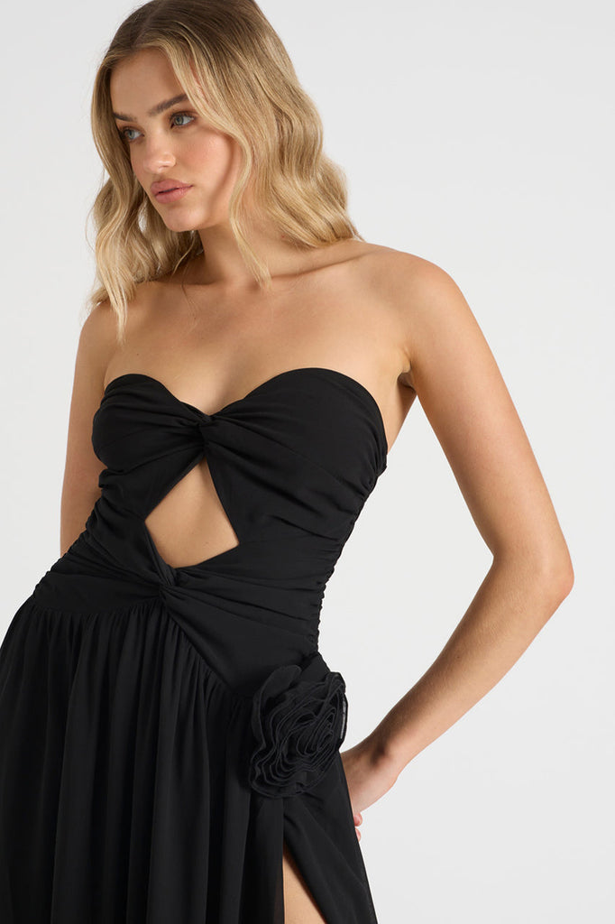 The Rosette Gown (Black)