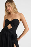 The Rosette Gown (Black)