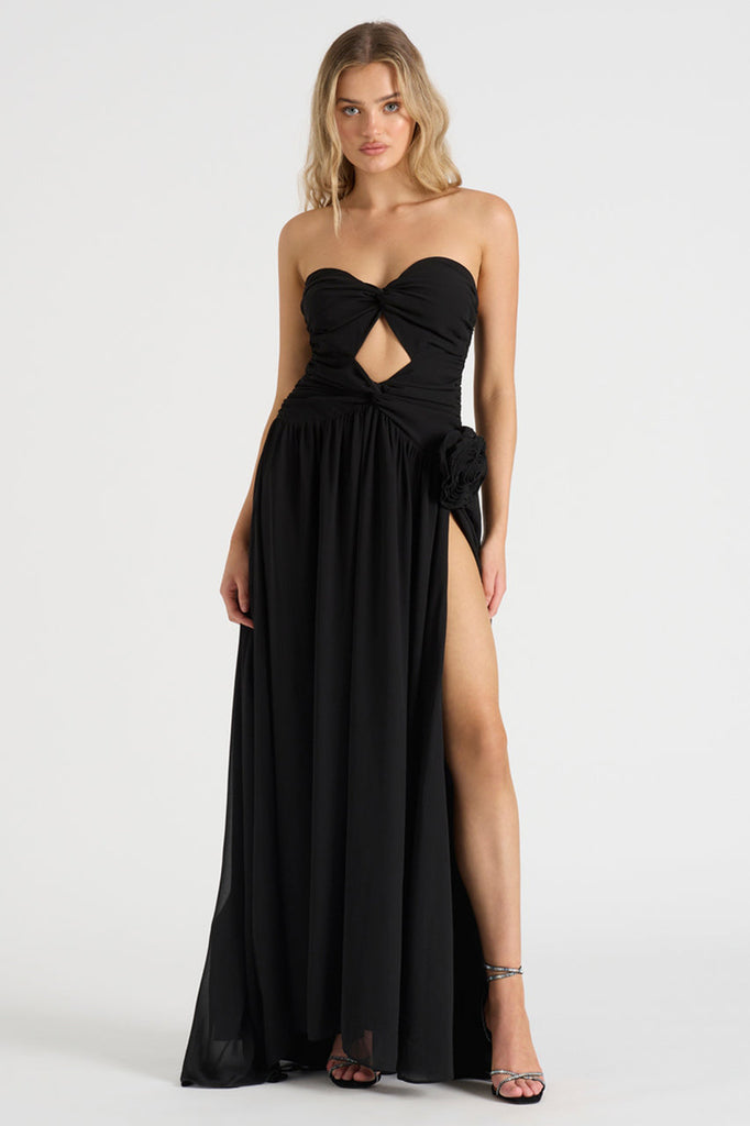 The Rosette Gown (Black)