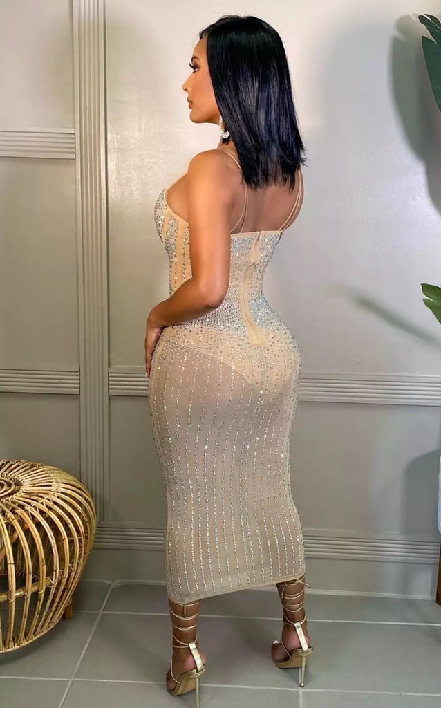 Rio Glow Dress (Beige)