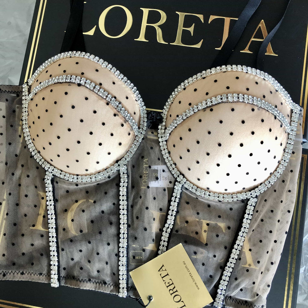 Polka Dot Beige Corset