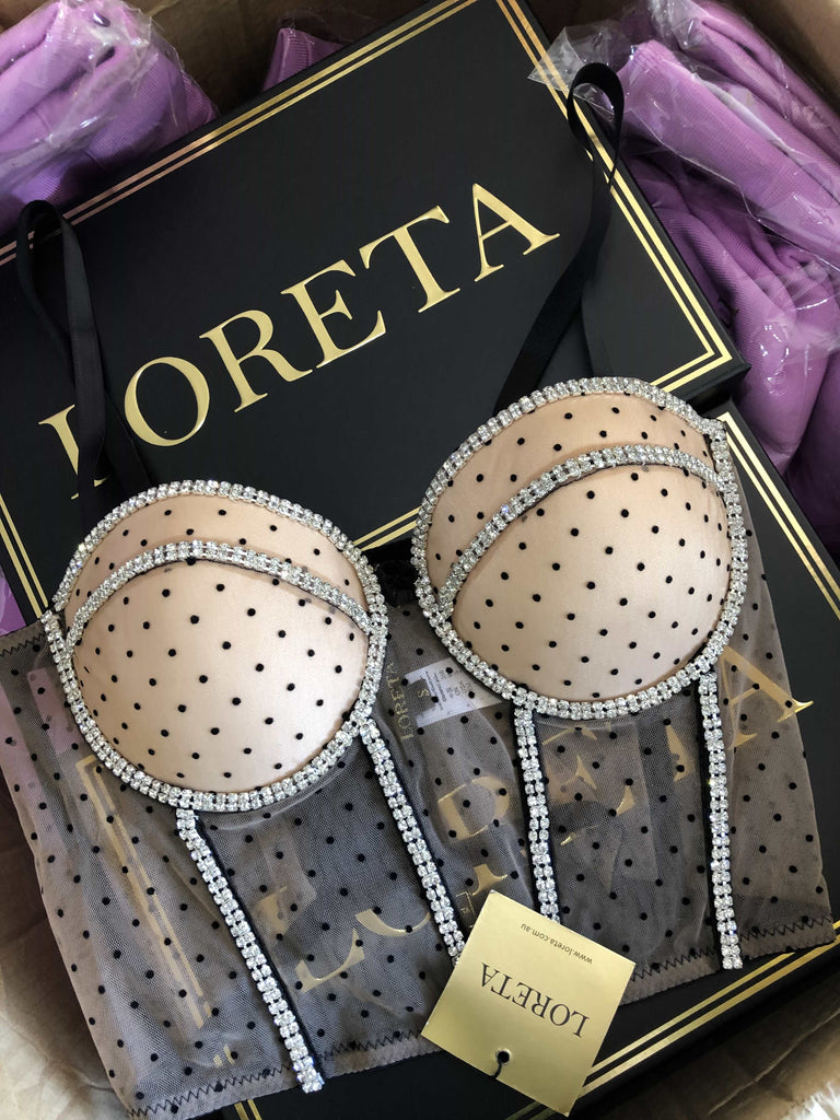 Polka Dot Beige Corset