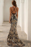 Leila Gold Gown (Black/Gold)