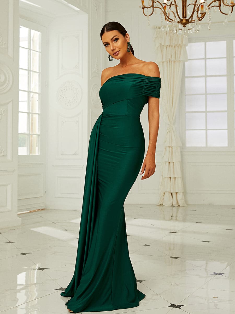 Stella Maxi Dress Green Emerald LORETA