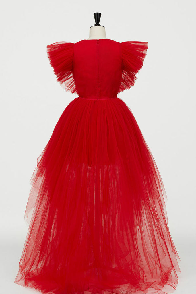 Sweetheart Tulle Dress (Red)