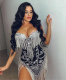 Camila Black Crystal Dress
