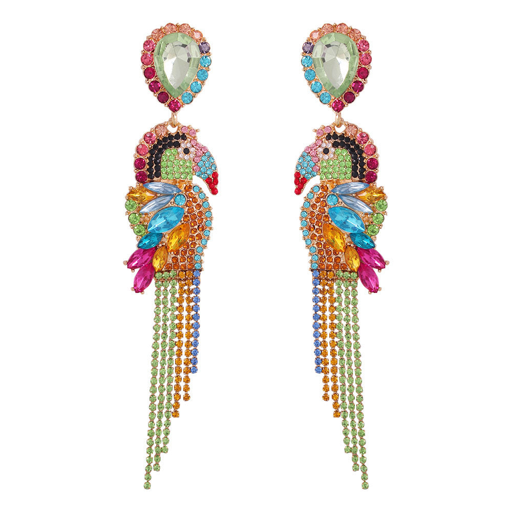 Flamingo Earrings Rainbow