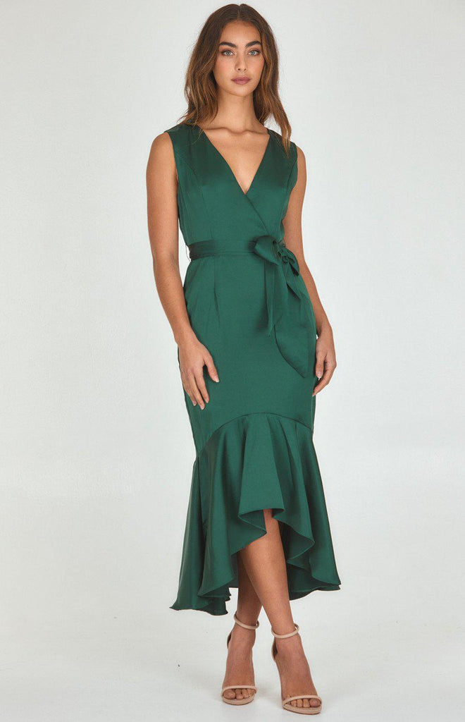 Midi Date Night Dress (Emerald)