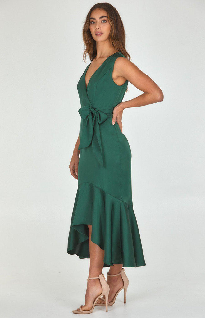 Midi Date Night Dress (Emerald)