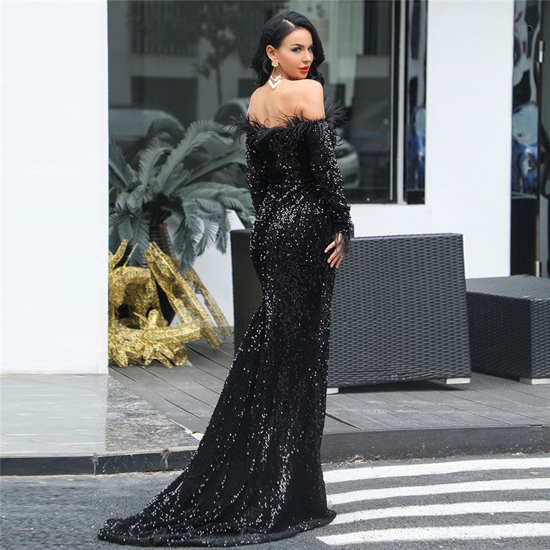 Midnight Black Evening Dress