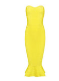 Cognac Dress | Yellow