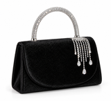 Crystal Rainfall Bag (Black/Silver)