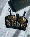 Gem Gold Bustier Corset Top