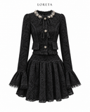 Maison Pearl/Lace Set (Black)
