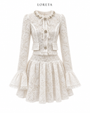 Maison Pearl/Lace Set (White)