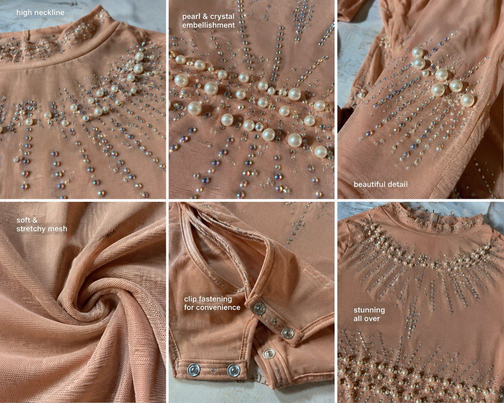 Shay Pearl Bodysuit (Beige/Nude)