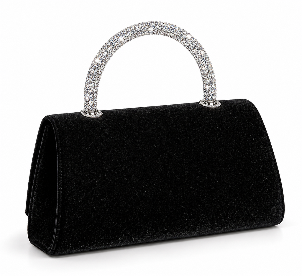 Crystal Rainfall Bag (Black/Silver)