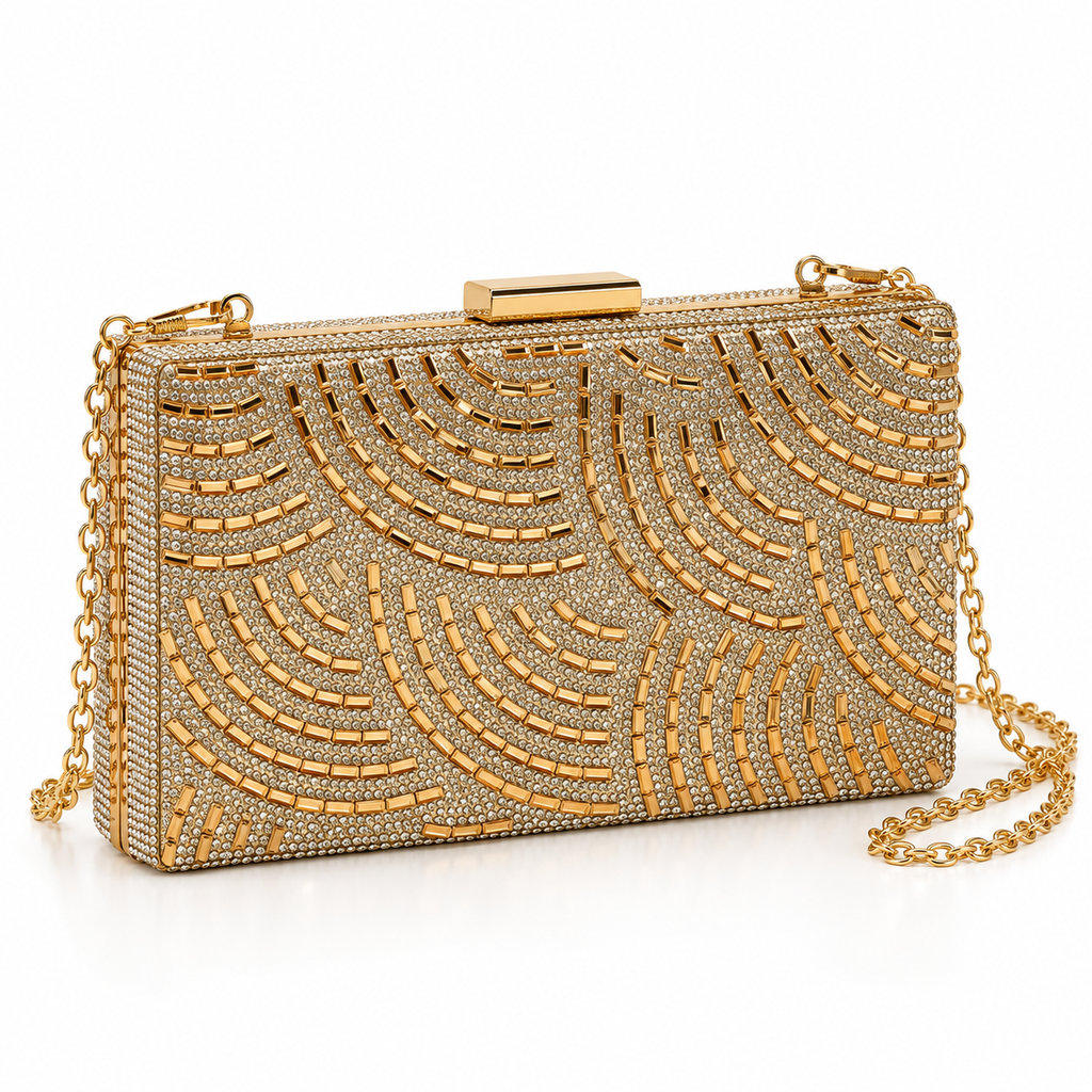 Olivia Gold Clutch