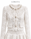 Maison Pearl/Lace Set (White)
