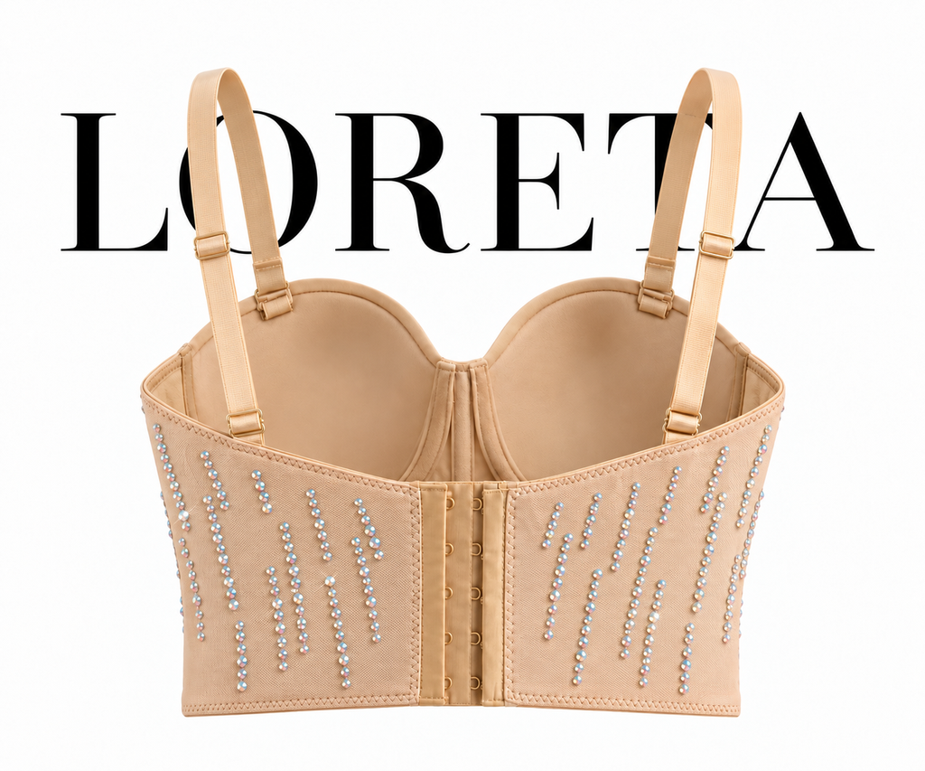 Dripping in Pearls Corset Top (Beige)