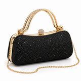 Lumi Clutch Bag (Black/Gold)