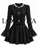 Maison Pearl/Lace Set (Black)