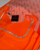 Suzi Crystal Dress (Orange)