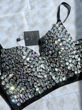 Tahlia Crystal Bustier (Black)