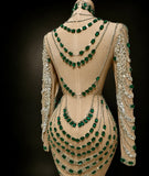 Emerald Gemstone Dress