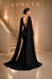 Hala Crystal Dress (Black)