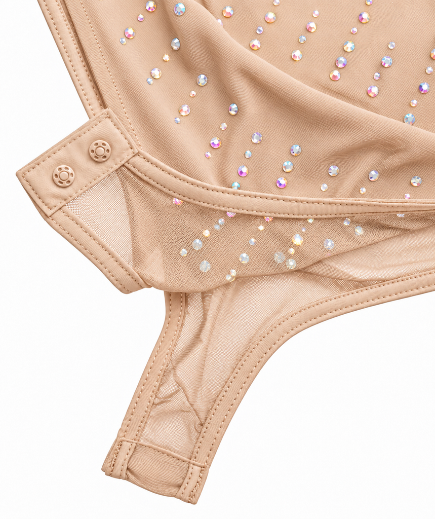 Shay Pearl Bodysuit (Beige/Nude)