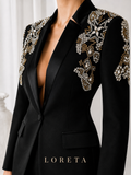 Milly: Crystal Blazer with Flared Pants  (2 Piece Set)
