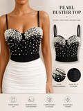Corset (Black - With Pearls)