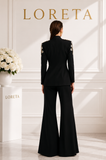 Milly: Crystal Blazer with Flared Pants  (2 Piece Set)