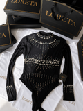 Shay Pearl Bodysuit (Black)