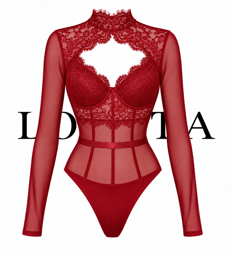 Raven Envy Bodysuit (Red)