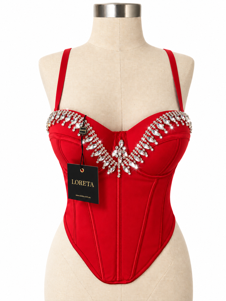 Crystal Passion Corset (Red)