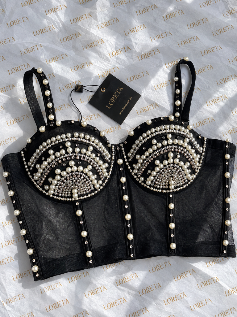 Pearl Desire Corset (Black)