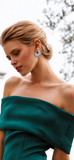 Emerald Crystal Earrings