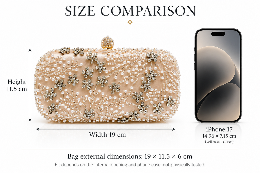 Pearl Obsession Clutch Bag (Pearl/Gold)