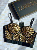 Gem Gold Bustier Corset Top