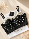 Corset (Black - With Pearls)