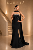 Hala Crystal Dress (Black)