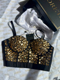 Gem Gold Bustier Corset Top