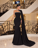 April Crystal Cape Dress