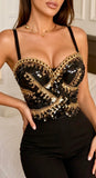 Gold Chain Bustier Corset Top