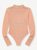 Shay Pearl Bodysuit (Beige/Nude)