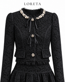 Maison Pearl/Lace Set (Black)