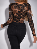 Floral Lace Temptation Bodysuit
