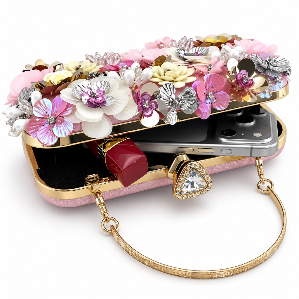 Floral Garden Clutch Bag (Multi Colour)